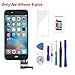 Screen Replacement Black for iPhone 8 Plus 5.5 inch 3D Touch LCD Screen Digitizer Replacement Frame Display Assembly Set with Repair Tool Kit