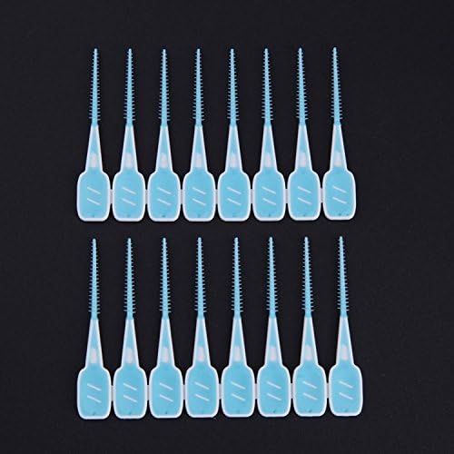 AMZT - 16pcs Adults Interdental Brushes Clean Between Teeth Floss Brushes Toothpick ToothBrush Dental Oral Care Tool Soft Silicone