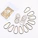 D-FantiX Mini Titanium D-Ring Locking Carabiner Keychain with Key Rings for Camping Hiking Outdoor EDC Gear Pack of 10