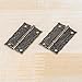 GTHER 4PCS 35x23mm Antique Mini Retro Hinges with Screws for Wooden Box Gift Wine Jewelry Box Chest Case, Bronze