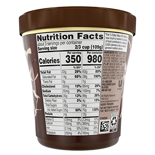 Magnum Milk Chocolate Vanilla Ice Cream 14 8 Oz Tub 8 Count Amazon Com Grocery Gourmet Food