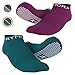 Rymora Non Slip Grip Socks for Women and Men (2 Pairs) - Perfect for Hospital, Yoga, Trampoline, Barre & Home