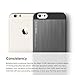 iPhone 6S Case, elago® [Outift Matrix][Black/Dark Gray] - [Premium Hybrid Construction][Brushed Aluminum][Spark Design Award] - for iPhone 6/6S