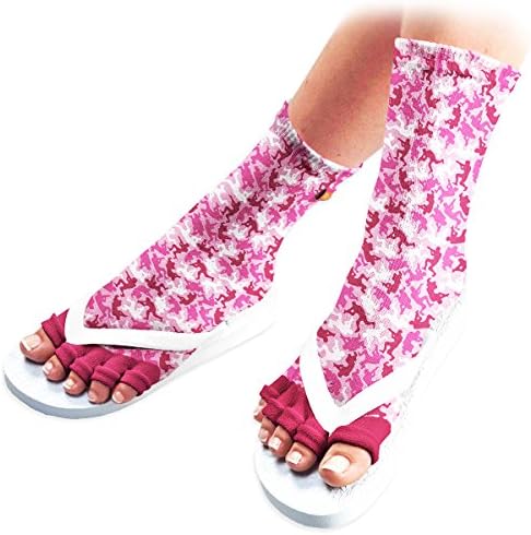 Pedisavers Toe Separator Pedicure Socks, Ruby Trooper