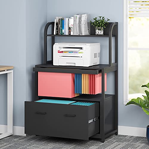 Tribesigns Lateral File with Drawer and Open Shelves, Large