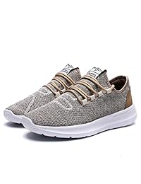 Vamtic Men's Sneakers Fashion Minimalist Lightweight Breathable Athletic Running Walking Shoes Slip-On for Tennis Volleyball Gym