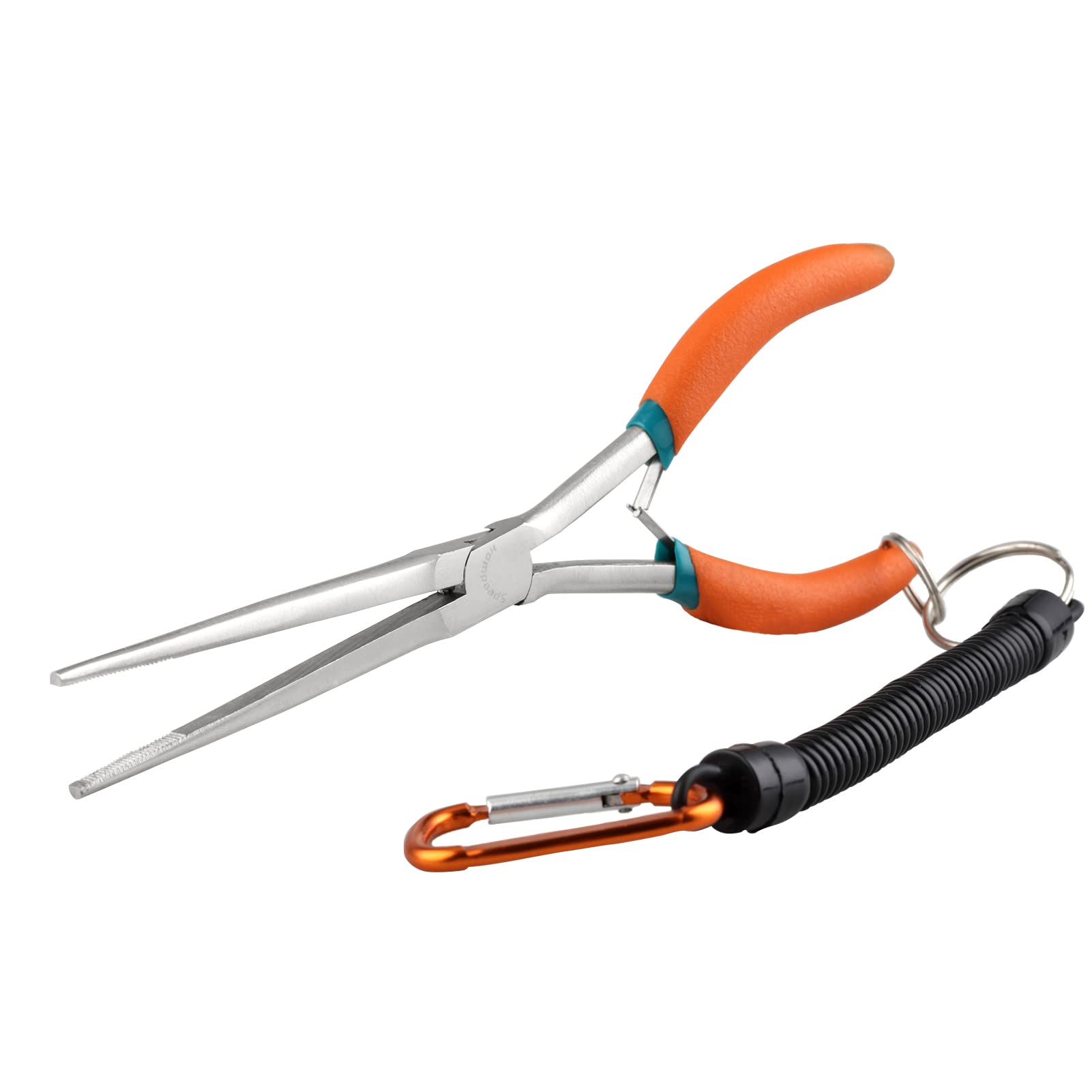 SPEEDWOX 7.5" Extra Long Needle Nose Pliers with Anti-Loss Lanyard Needle Remover Pliers with Serrated Jaw for Jewelry Making, Bending Wire and Small Object Gripping for Hard to Reach Narrow Spaces — image 1