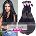 10A Brazilian Remy Straight Hair 4 Bundles 24 26 28 30inch Unprocessed Virgin Brazilian Human Hair Weave Weft Long Straight Hair Extensions Natural Black Color