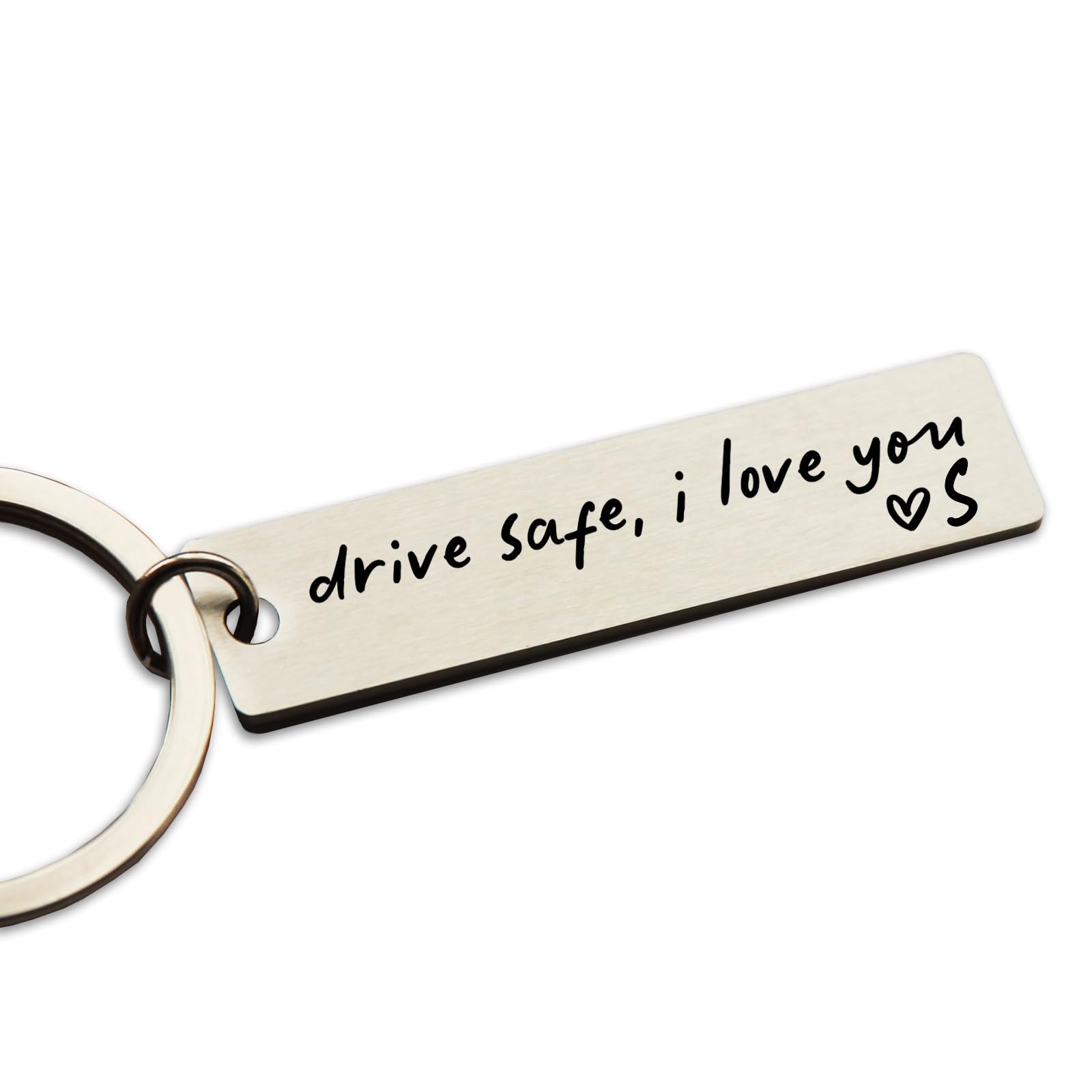 HubbgDesign Key Chain Drive Safe I Love You