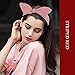 Hogoo 6 Pcs Headbands Vintage Stripe Pattern Elastic Printed Bow Tie Head Wrap Stretchy Hairband for Women