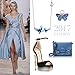 BRILLA Swarovski Elements Crystal Gifts Fashion Jewelry Pendant Necklace for Women (Double Butterflies)
