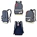 Moonwind Polka Dot 3pcs Kids Book Bag School Backpack Handbag Purse Girls Teen (Navy 4Pcs Polka Dots)