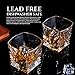 Pacific Whiskey Glasses, Gift Pack Set Of 2 - Scotch Lead Free Liquor Tumblers, Dishwasher Safe, Classic Old Fashioned Barware, Rum Vodka Glassware, Elegant Ultra Clarity Cocktail Bourbon Whisky Glass