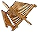 Culina Bamboo Dish Rack, Foldable, Compact Fold size 18