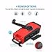 Weather Radio,OUTERDO Emergency Radio Dynamo Emergency Survival Solar Hand Crank Self Powered AM/FM/NOAA Weather Radio, LED Flashlight,Phone Charger Power Bank with Cables (4 color to choose) Red
