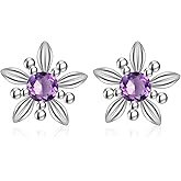 TomSunlight 925 Sterling Silver Stud Earrings for Women Cubic Zirconia ear Earrings