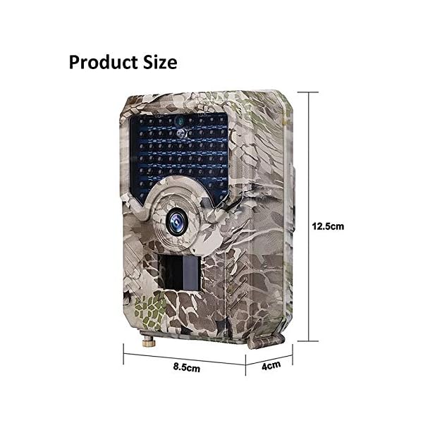 EXCLVEA Wildkamera 12MP 1080p Wildlife-Kamera Mit PIR-Sensor 65ft Infrarot-Nachtsicht-IP56 Wasserdicht für die… – Bild 8