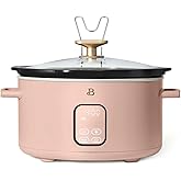 Drew Barrymore’s Beautiful 6 Qt Programmable Slow Cooker – Effortless Meals, Stunning Design (Rose)