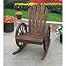 Wagon Wheel Rocker Chair
