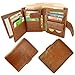 Admetus Leather Wallet for Men or Women RFID Blocking Card Holder Coin Purse Trifold Wallet