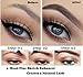 Eyebrow Tattoo Pen, Waterproof brow Ink Gel Tint Four Tips, Long Lasting Hair-Like eybrow best eyebrow filler Microblading 3D Fork Tip - Pack of 1, Dark Grey