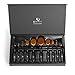 Makeup Brush Set, USpicy Professional 10 Pieces Oval Makeup Brushes With Refined Gift Box, Soft Toothbrush Shaped Design For Foundation, Concealer, BB cream, Powder