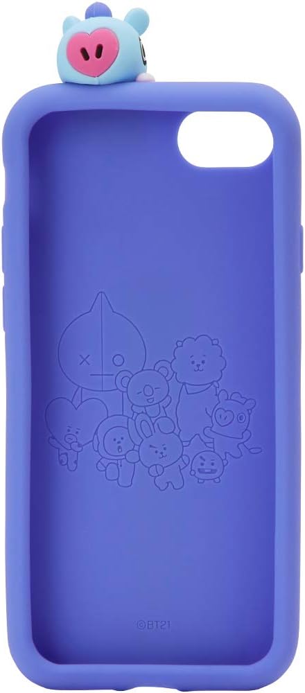 Amazon Bt21 ラインフレンズ 公式商品 キャラクターシリコンケース Iphone 8対応 Iphone 8 ブルー ケース カバー 通販