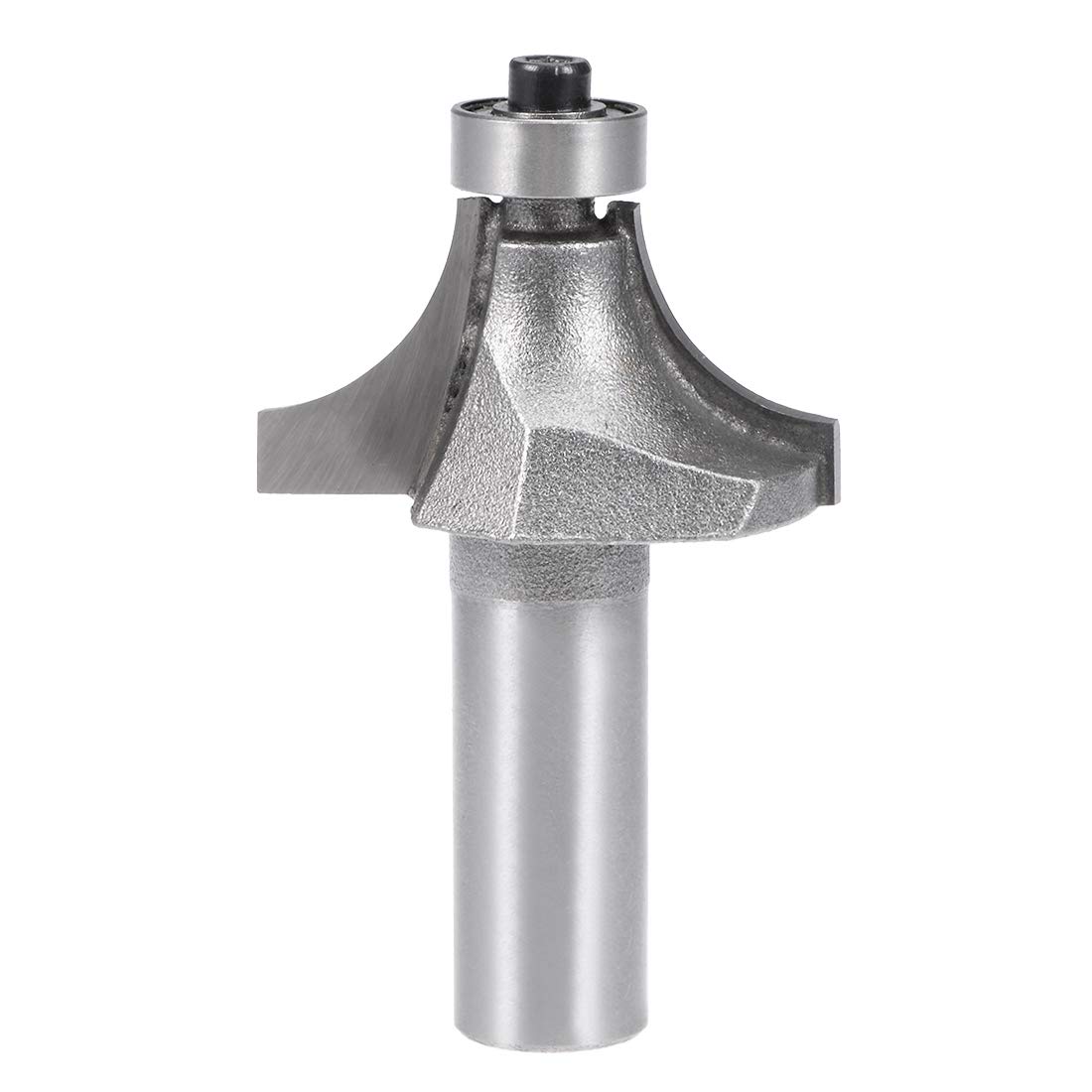 sourcing map Router Bit 1/2 Shank 1-Inch Cutting Dia Round Over Corner 2 Flutes Tungsten Steel for Woodworking Milling Cutter Tool
