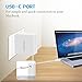 MoKo 29W USB-C Power Adapter, Portable Type-C Charging Port Wall Charger Converter for Apple New Macbook 12-Inch 2015 Computer Laptop, White