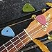 Foxany 16 Pack Ukulele Felt Picks, Comfortable for Ukulele, Guitar, Bass and Low Tension Music Instruments Felt Material Multi Color
