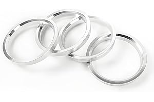 Car Hub Centric Rings, Aluminium Alloy Wheel Hub Centric Rings 66.6mm to 57.1 mm, Set of 4