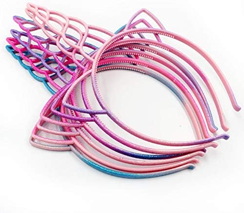 Purple GO2 Plastic Unicorn Headband Unicorn Party Supply Party Favor Girl Hair Accessory1pc,6pcs,12pcs( 6PCS ABS)