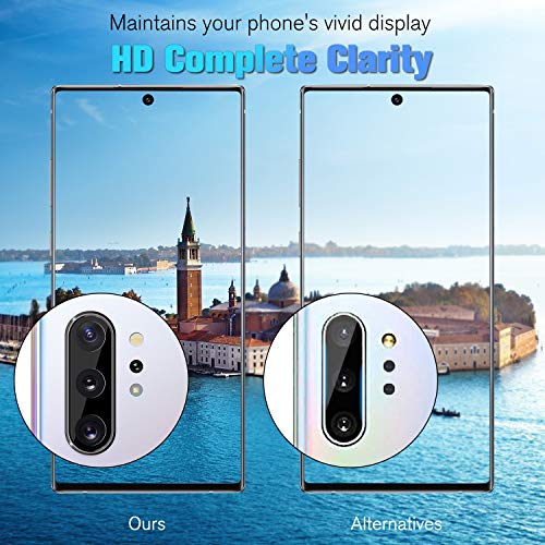 Galaxy Note 10/10 Plus Camera Lens Tempered Glass Protector(3 Pack), Anti-Scratch Ultra Thin Transparent Clear 3D Camera Lens Protective Glass Protector Compatible with Samsung Galaxy Note 10/10 Plus