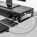 Vaydeer Aluminum Monitor Stand Riser with 3 USB3.0 Hub Ports and 1 Fast Charging Port Keyboard Mouse Storage Desk Organizer for Laptop Computer Notebook MacBook PC (Black)thumb 1