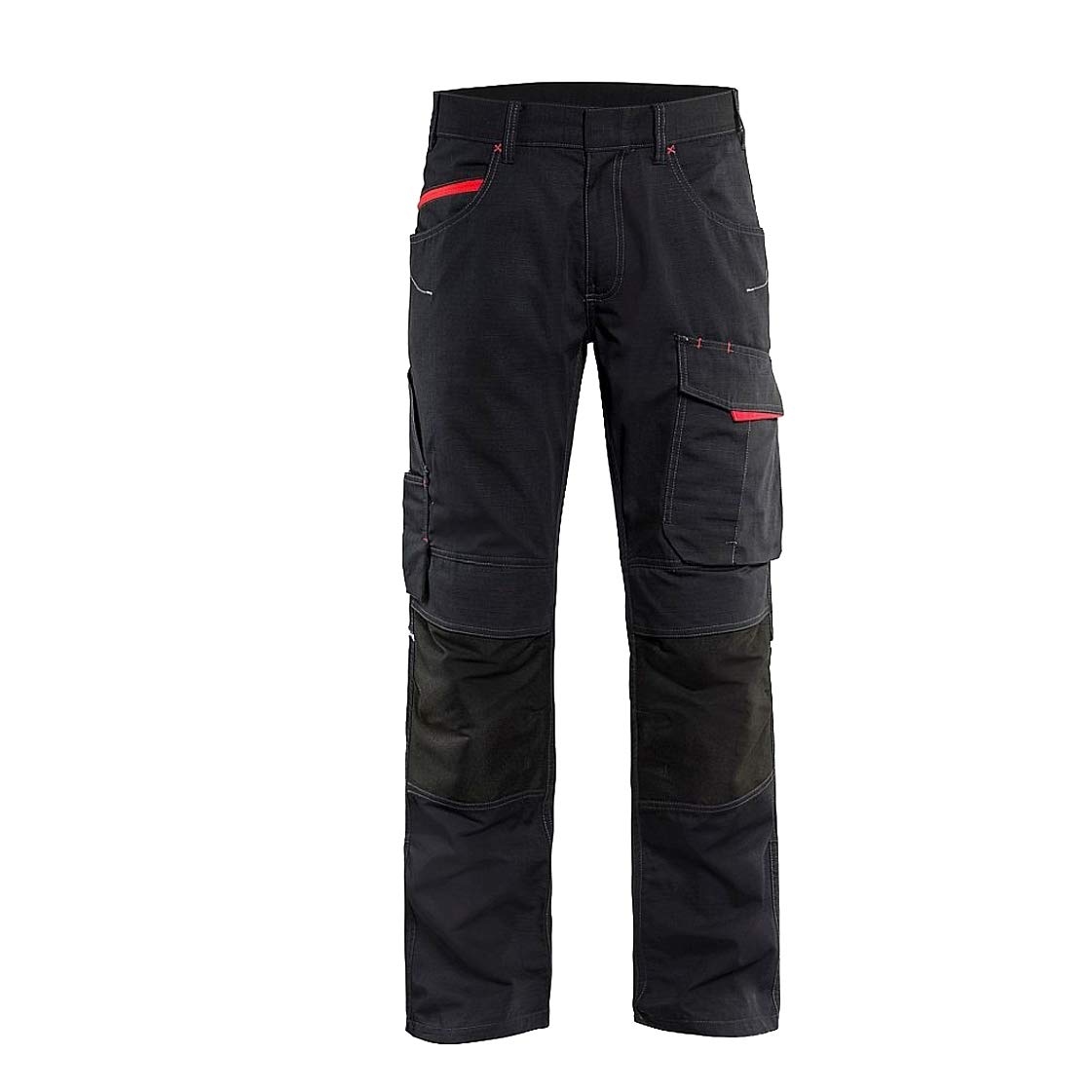 Blakläder 149513309956C46 Service Trousers, Black/Red, Size C46