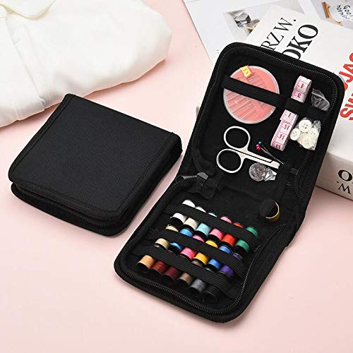 Sewing Kit, CESHUMD 24 Premium Sewing Supplies Organizer Filled with Scissors, Thimble, Sewing Needles and Thread for Adults and Kids, Beginner, Emergency, DIY Sewing Accessories, Giftable (Small)