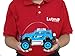 Lutema Cosmic Rocket 4CH Remote Control Truck, Blue