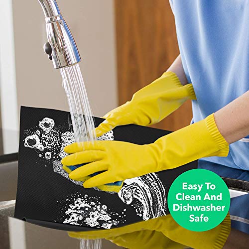 Grilling Mats for Outdoor Gas Grill - 100% Non-Stick BBQ Grill Mats, Heavy Duty, Reusable, and Easy to Clean - Works on Electric Grill Gas Charcoal BBQ,FRSHALOUIS 5 Pack 15.75 x 13 inch