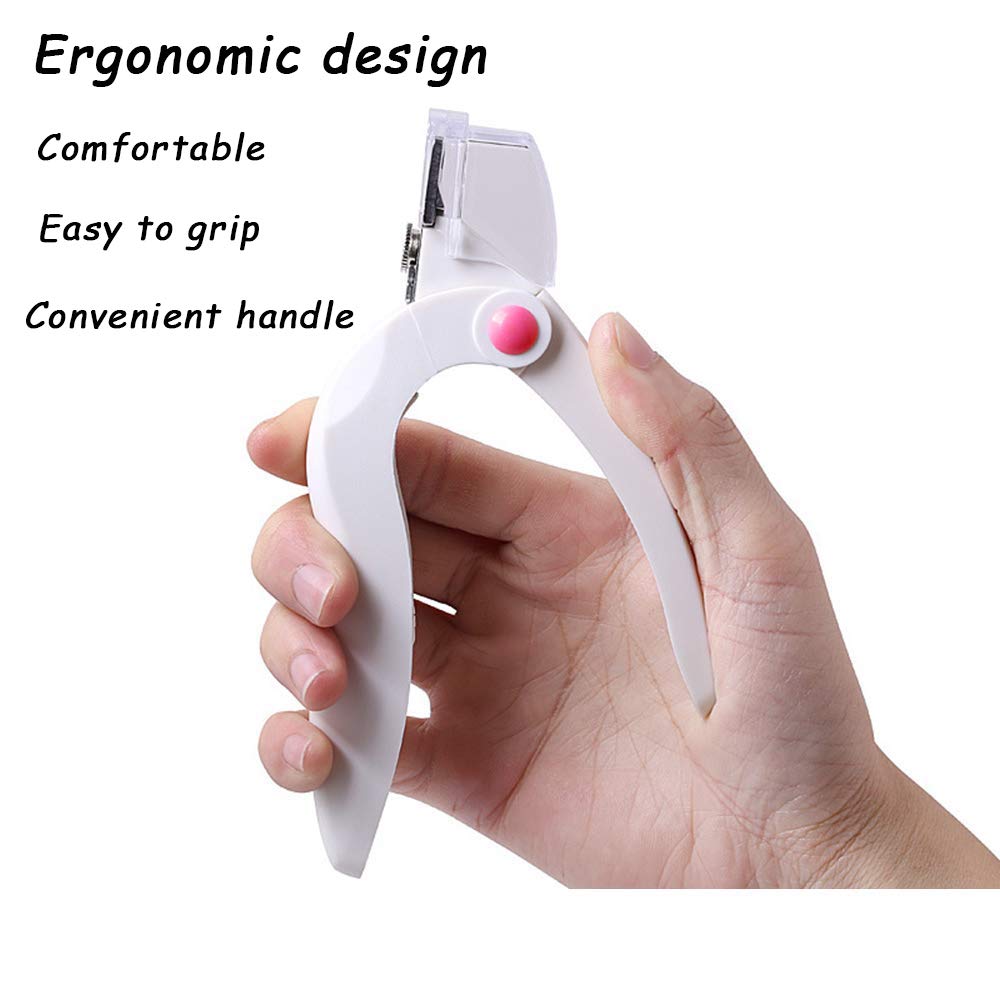 Gofypel Nail Clipper Acrylic Nail Cutter Stainless Steel Nail Tips with 1 Nail Polish Carving Pen for Gel False Nails Trimmer Nail Art Manicure Tools: Beauty