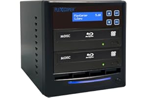 PlexCopier 1 to 1 Blu-ray BD BDXL M-Disc CD DVD Duplicator Copier Tower with Free Copy Protection