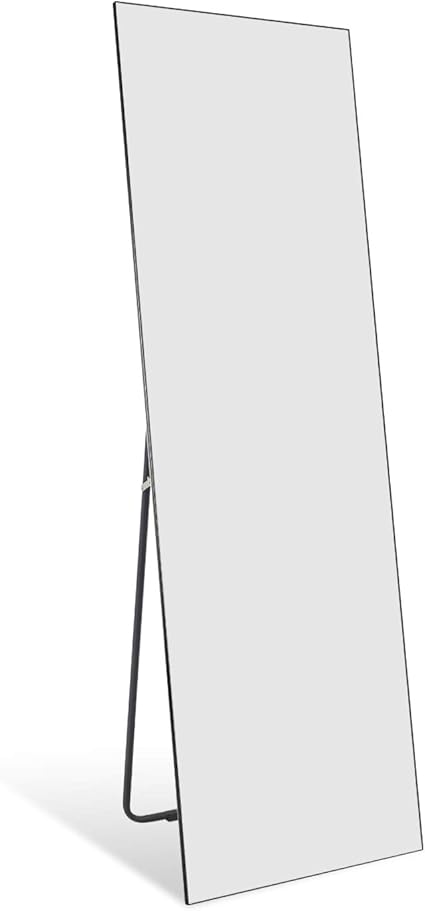 Amazon Co Jp Beautimira 鏡 ミラー 姿見 全身鏡 ノーフレーム スタンドミラー ヨガ ダンス ダイエット 運動 大型ミラー ダンス用ミラー 壁掛け おしゃれ ウォール リビング 寝室 インテリア シンプル 160 50cm ブラック ホーム キッチン