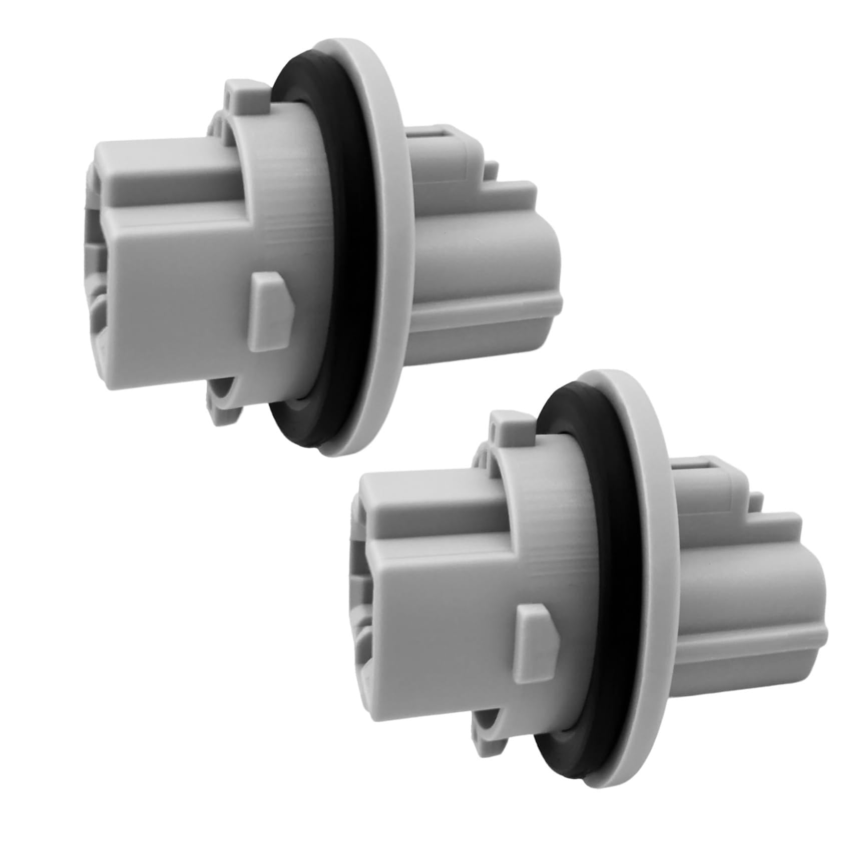 Photo 1 of 2 PCS Front Turn Signal Light Bulb Plug Socket, 90075-60060 Socket Plug Front Turn Signal Light Bulb Socket Replacement for Toyota Tundra, Tacoma, Sequoia, 4Runner, Venza (Light gray)