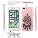 JAHOLAN iPhone 7 Plus Case, iPhone 8 Plus Case Amusing Whimsical Design Clear TPU Soft Case Rubber Silicone Skin Cover for iPhone 7 Plus iPhone 8 Plus - Black Dream Catcher