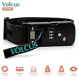 Volcus® VC310 3-in-1 Smart Suitcase Luggage Travel Belt Strap w/ TSA Approved Combination Lock + 77 lb Capacity Digital Scale + Adjustable Strap Up To 78