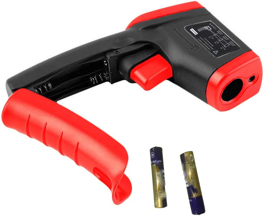 FILOL Non-Contact Digital Laser Infrared Thermometer Temperature Gun Instant-Read -58 ℉to 626℉with LED Display for Kitchen Cooking BBQ Automotive and Industrial (2 Batteries)