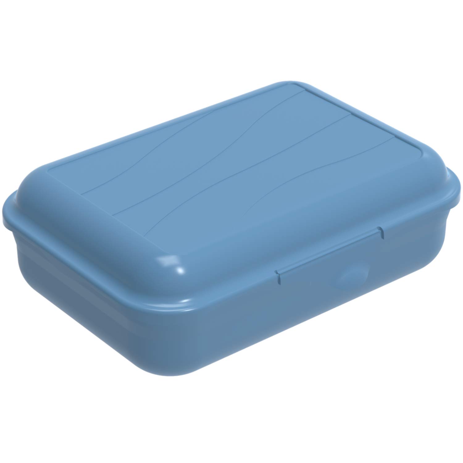 Rotho, Fun, Vesper tin 0.9l with removable partition, Plastic (PP) BPA-free, blue, S/0,9l (17,7 x 12,9 x 6,0 cm)