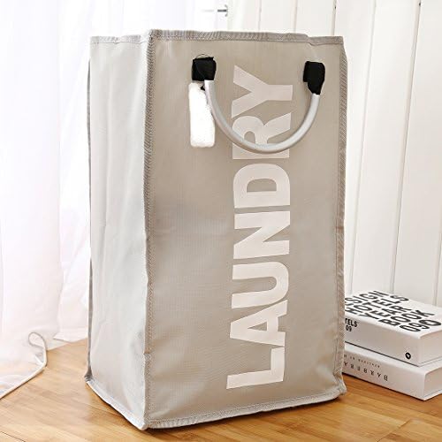 Laundry Basket for Family Use Dirty Clothes Basket , Laundry Hampers with Foldable Storage Funtion (GREY)