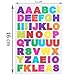 SUBANG 30 Sheets Alphabet Stickers A to Z Colorful Letter Stickers Cardstock Stickers,Different Color Alphabet Available