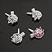 10pcs Unicorn Animal Stainless Steel Tones Alloy Bead Cage Pendant - Add Your Own Pearls, Stones, Rock to Cage,Add Perfume and Essential Oils to Create a Scent Diffusing Locket Pendant Charms (A327)