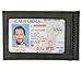 Slim Leather Wallets for Men - Credit Card Holder Front Pocket Wallets for Men - Thin Mens Wallets (Black Leather/Black Thread)